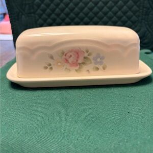 Vintage Pfaltzgraff “Tea Rose” Butter Dish